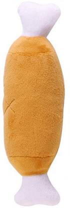 PETS EMPIRE Plush Bone Chicken Legs Shape Sound Toys Soft Pet Dog Puppy Sounding Play Toy Cotton Chew Toy, Soft Toy, Squeaky Toy For Dog