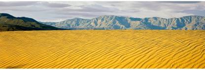 Sand dunes in a desert with a mountain range in the background Santa Rosa Mountains Anza Borrego Desert State Park California USA Canvas Art - Panoramic Images (6 x 18) Canvas Art