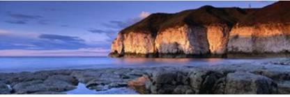 Clouds Over The Sea Thornwick Bay Yorkshire England United Kingdom Canvas Art - Panoramic Images (18 x 6) Canvas Art