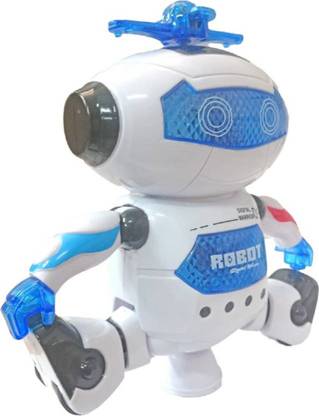 KENZAI Robot Top-Dance Digital Warrior 09 With Flashing Lights & Music (White) 4.13