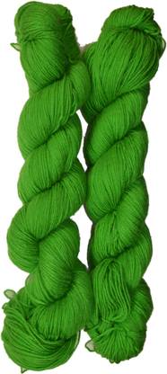 WOAFASHIONS Lovable Acrylic Hand Knitting Yarn (Emerald Green) (Hanks-170gms)