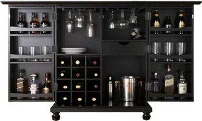 APRODZ Solid Wood Bar Cabinet