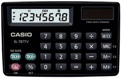 CASIO SL-787TV Portable Basic  Calculator