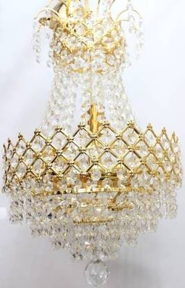 Prmoagen Glass Octagon Beads Acid Crystal Hanging Light Chandelier Ceiling Lamp