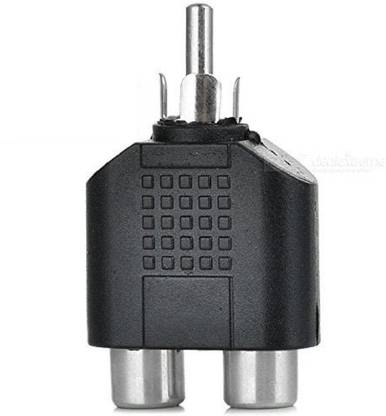 टेक-शी RCA Y Splitters Adapter 1 Male To 2 Female Plug Av Audio Video RCA ऑडियो वीडियो केबल