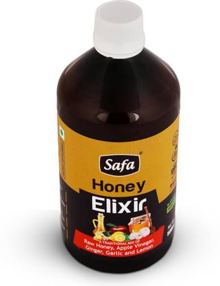 सफा हनी एलिक्सिर (एप्पल साइडर विनेगर, अदरक, लहसुन, नींबू) 500ml विनेगर