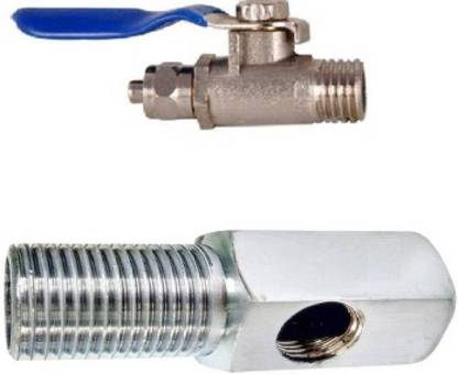 IPURE RO Brass Steel Inlet Set Water Filter Valve Set 1/4" Size Gate Valves