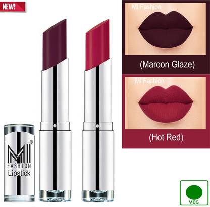 Fashion 100% Veg and Vitamin e Enriched Long Stay Soft Matte Addiction Lipstick Code-377