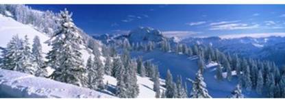 Alpine Scene Bavaria Germany Canvas Art - Panoramic Images (18 x 6) Canvas Art