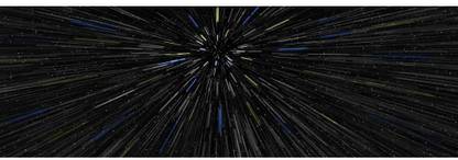 Warp speed abstract background Canvas Art - Panoramic Images (6 x 18) Canvas Art