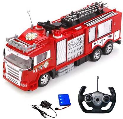 HALO NATION Big Fire Truck Remote Control Vehicles, 6 Ch 2.4G - High Speed Big Size