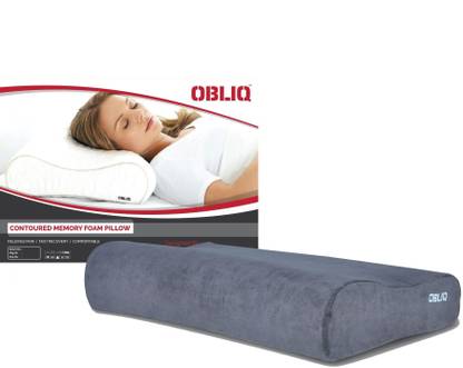 OBLIQ Cervical Memory Foam Pillow Double Cervical Pillow