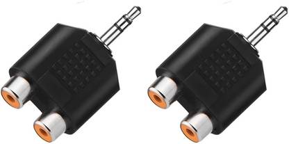 Fedus RCA Audio Video Cable 0.01 m RCA Female to 3.5mm Aux Stereo Male Audio Jack Connector