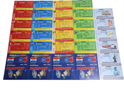 Haulsale Business Kids Assets Games, Bonanza Game of Money Party & Fun Board Games-220 Money & Assets Board Game