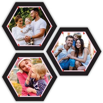 Marine Pearl 12 Inch Multifunctional Hexagonal Pin Up Photo Frames Bulletin Board Bulletin Board