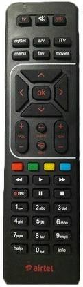 Airtel Universal Digital Tv hd DTH Set Top Box Airtel Remote Controller