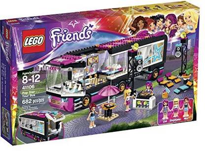 LEGO Friends 41106 Pop Star Tour Bus Building Kit