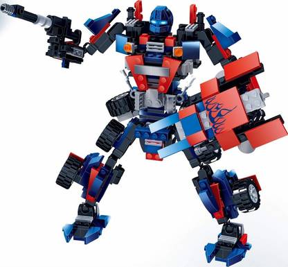 FunBlast 377 pcs Building Block, Optimus Prime Transformer Robot Car Big Truck Toy,