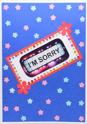AanyaCentric So Sorry Handmade Greeting Card