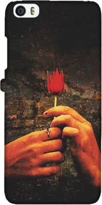 LEEMARA Back Cover for Xiaomi Redmi 5 - Hands Holding Flower, Printed Back Cover