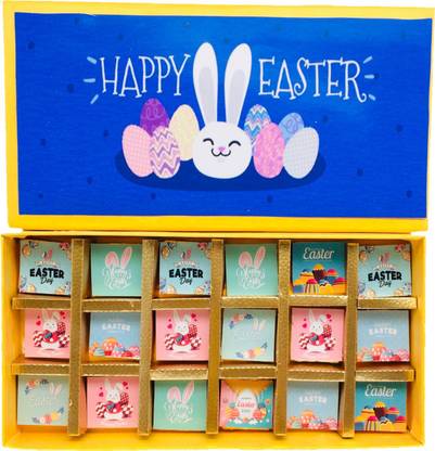 Expelite Happy Easter eggs 18 Chocolate gift box Truffles, Bars