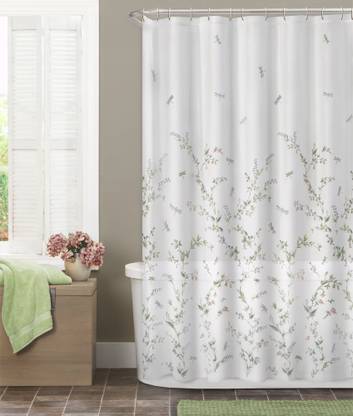 Maytex 182 cm (6 ft) Polyester Shower Curtain Single Curtain