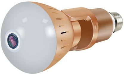 Techobucks 360 Panoramic Bulb WiFi Camera 1080P Hidden Security Surveillance Cameras 180 Degree Rotate Wireless Night Vision Motion Detection Pet Baby Webcam for Outdoor Indoor Security Camera