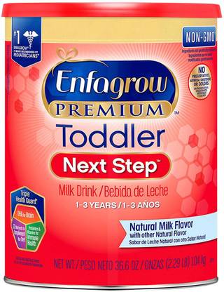 ENFAGROW Premium Toddler Next Step Milk Drink Powder, Milk Flavor