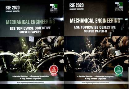 ESE 2020 Preliminary Examination - Mechanical Engineering - Ese Topicwise Objective Solved Paper- 1 & 2 (Combo Pack Of 2 Books)