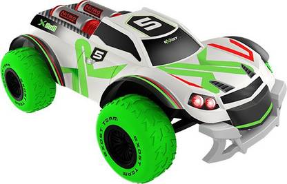 Silverlit Exost XBULL, is able to cross all roads. Removable shell it has all-terrain tyres. Remote included.