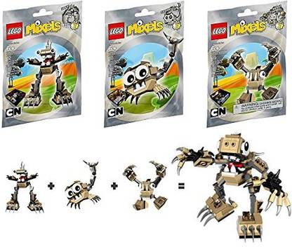 LEGO 3 Bundle Set of Spikels, Footi (41521), Scorpi (41522) and Hoogi