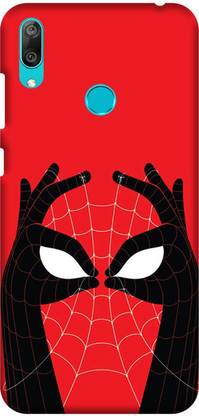 PNBEE Back Cover for Huawei Y7 Prime (2019), DUB-LX3 -Spiderman Logo Printed Back Case Cover