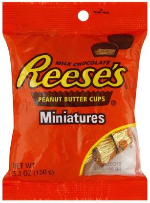 HERSHEY'S Reese's Miniature Peanut Butter Cups, 150g Truffles