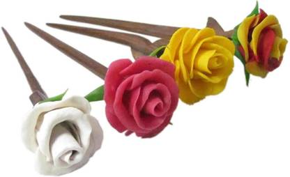 Unique Indian Crafts Hand made wooden Juda stick Bun Stick