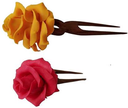 Unique Indian Crafts Hand made wooden Juda stick Bun Stick