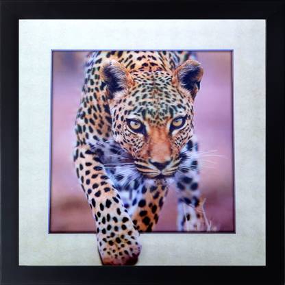 Art collection eye catching 5d painting of angry tiger Ink 8.4 inch x 8.4 inch Painting