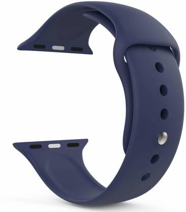 Tingtong Soft Silicone Sport 42mm/44mm/45mm Blue Smart Watch Strap
