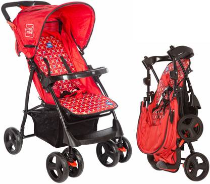 MeeMee Baby Pram with Reversible Handle,Locking Wheels,for Baby 0-3 Years,Traveller Pram