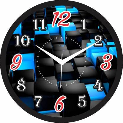 RLK TRADERS Analog 30 cm X 30 cm Wall Clock