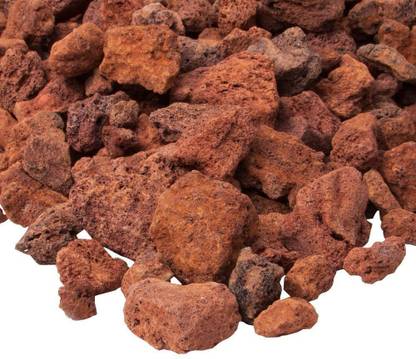 Ocean Free Red Volcano Lava Rock 5 Kg For Aquarium Use Sand Planted Substrate
