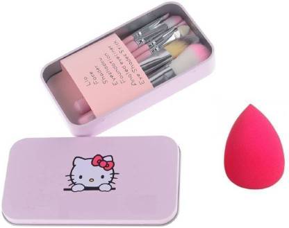 Hello Kitty Kitty brush with puff
