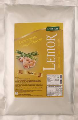 Lemor Flavoured Instant Tea Premix Lemon Grass, Ginger Instant Tea Pouch