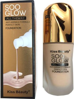 Kiss Beauty All The Way Foundation with Anti Wrinkle Formula - 50g Foundation
