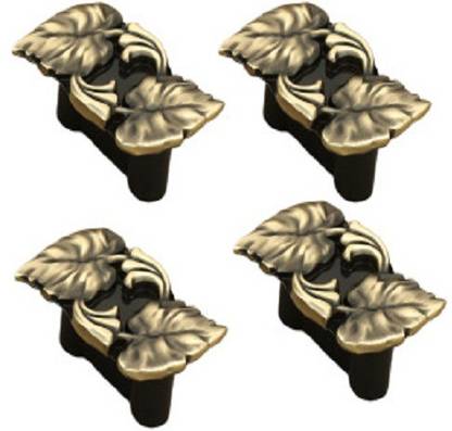 Indeed Premium Leaf shape knob Handle with Antique Brass Finish Zinc Cabinet/Drawer Handle
