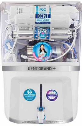 KENT Grand Plus New With In Tank UV 9 L RO + UV + UF + TDS Water Purifier