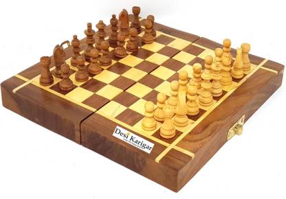 देसी कारीगर Small 6 Inches chess बोर्ड गेम
