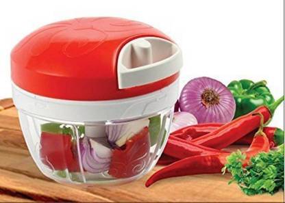 KITCHEN INDIA Quick Chopper For Vegetable , Mini Handy Manual Chopper, Vegetable & Fruit Chopper