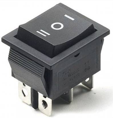 Super Debug (1 Pcs) DPDT Rocker Momentary Switch Electronic Components Electronic Hobby Kit