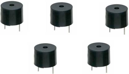 Zigshash 5 Pcs Active Passive Buzzer Alarm speaker 5V 12mm Diameter Electronic Components Electronic Hobby Kit