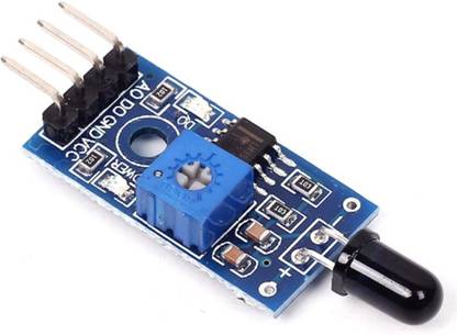 OLatus Flame Sensor Or Fire Ignition Sensor Module 4 pin with Jumper wire. Electronic Components Electronic Hobby Kit